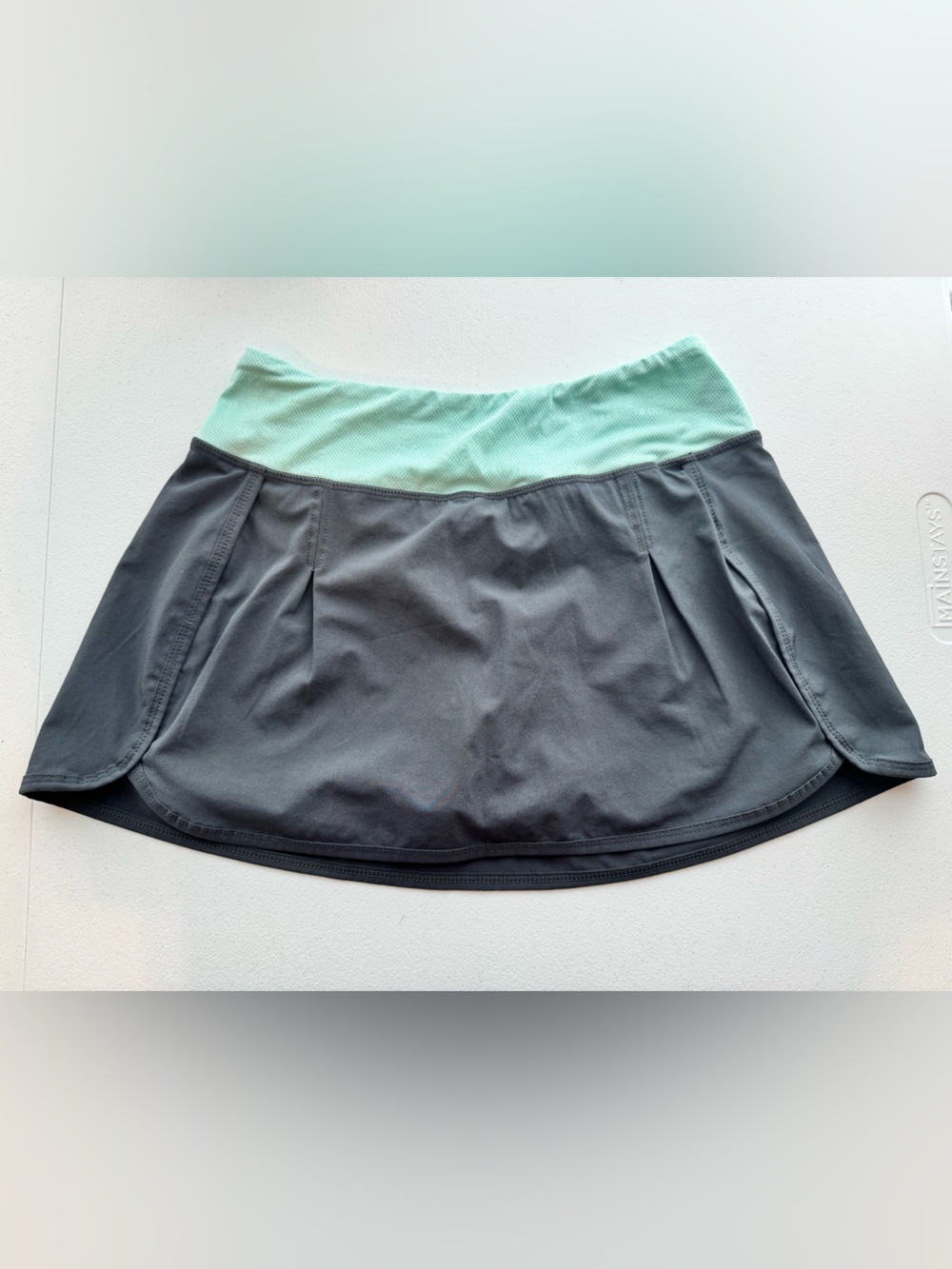 Kyodan Gray Mint Athletic Skort XS Built-In Shorts Tennis Golf